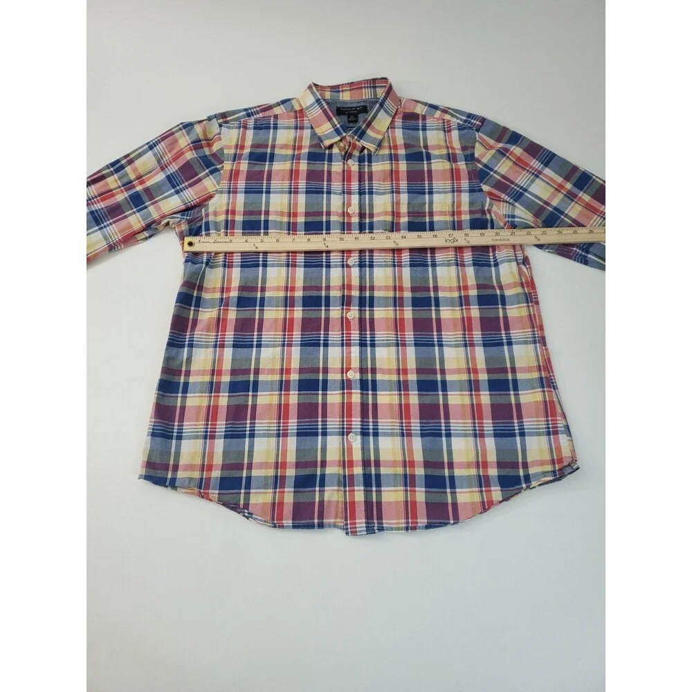 Banana Republic Men's‎ Soft Wash Slim Fit Long Sleeve Button Up Dress Shirt, XL